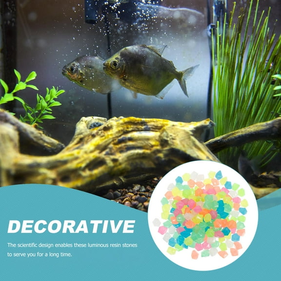 Niceauty 400pcs Glowing Rocks for Outdoor Decor Assorted Color Luminous Gravel for Homeowners and Gardeners