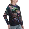 thumbnail image 6 of Kdxio Forest Mushroom Skull Print Womens Oversized Hoodies Sweatshirts Hooded Pullover Tops Sweaters Casual-Large, 6 of 7