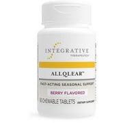 Integrative Therapeutics AllQlear - Fast-acting Seasonal Support Supplement with Quail Egg and Flavonoids* - Berry Flavored - Gluten Free - Dairy Free - 60 Chewable Tablets