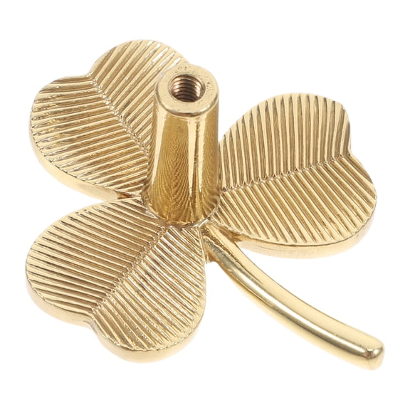 WORGEOUS Shamrock Drawer Knobs Drawer Door 5.00X4.10X2.40CM Golden