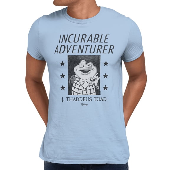 Disney Classics The Adventures of Ichabod and Mr. Toad Vintage Men's T Shirt (Light Blue, S-XXXL)