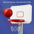 thumbnail image 3 of Pool Basketball Hoop Adjustable Height, Large Base, 54in Backboard, No. 3 & No. 6 Balls Included Summer Water Game Toy with 4 Hoops, 3 of 7
