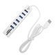 thumbnail image 3 of Methold Cable Hub USB 2.0 6 puertos Divisor de cable Adaptador de cable de alimentación de computadora de alta velocidad con lector de tarjetas TF Juegos de teclado y mouse para computadora Blanco, 3 of 6
