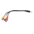 thumbnail image 3 of 3.5 to RCA Audio Splitter Cable, 3.5mm Mini 1/8" TRS Stereo Male to 3 RCA Female Jack Adapter Cord - 25cm, 3 of 5