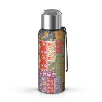 20 Oz Pioneer Flower Coffee Tumbler Double Wall Insulated Stainless Steel Water Bottle | Metal Reusable Thermoses Flask with Cup Cap | Leak & Sweat Proof with Anti-Dust Lid