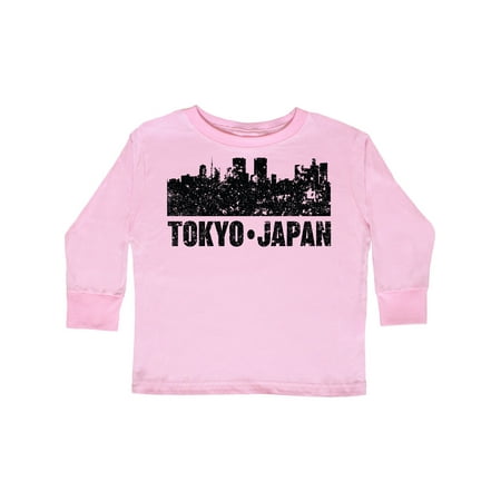 

Inktastic Tokyo Japan City Skyline with Grunge Gift Toddler Boy or Toddler Girl Long Sleeve T-Shirt