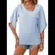 thumbnail image 2 of Blusa Informal Elegante de con Cuello en V para Mujer, 1/2, Verano 2025 Azul L, 2 of 9