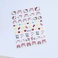 thumbnail image 4 of Pegatinas 3D de Hello Kitty para uñas, accesorios de decoración de Arte de uñas, Sanrio, Anime, dibujos animados, láser, corazón, letra, línea de onda dorada, geometría, 4 of 4