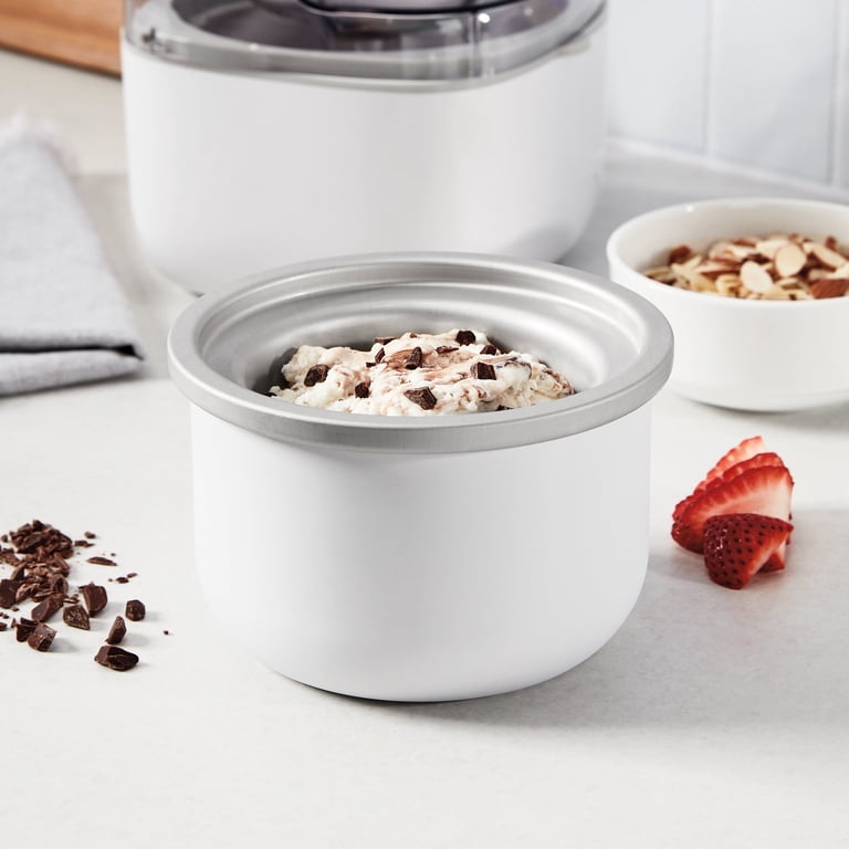 Single-Serve Ice Cream Maker, 1 Pint Capacity, White photo 3