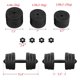 thumbnail image 3 of Juego de mancuernas Yaheetech de 20,6 kg, ajustable, 44 libras, peso libre, 3 of 9