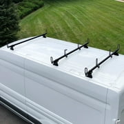 Vantech Heavy Duty 3 Bar Ladder Roof Rack Fits: Ford Transit Cargo Van High Roof