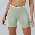 thumbnail image 5 of LWavelet Women's High Waisted Butt Lifting Workout Shorts Tummy Control Gym Yoga Shorts for Summer Activewear Mint Green XS, 5 of 5