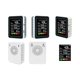 thumbnail image 4 of 5 In 1 Air Quality Monitor Tvoc Hcho Temperature Humidity Co2 Meter, Usb Rechargeable Co2 Detector White, 4 of 5