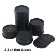 8pcs Home Office Furniture Lift Bed Riser Heavy Duty Practical Round 3 Inch