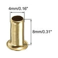 thumbnail image 2 of Uxcell 0.16'' x 0.31'' Remaches huecos Ojetes de doble cara para placa de circuito PCB Cobre 200pcs, 2 of 3