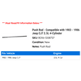 thumbnail image 2 of Push Rod - Compatible with 1983 - 1986 Jeep CJ7 2.5L 4-Cylinder 1984 1985, 2 of 2