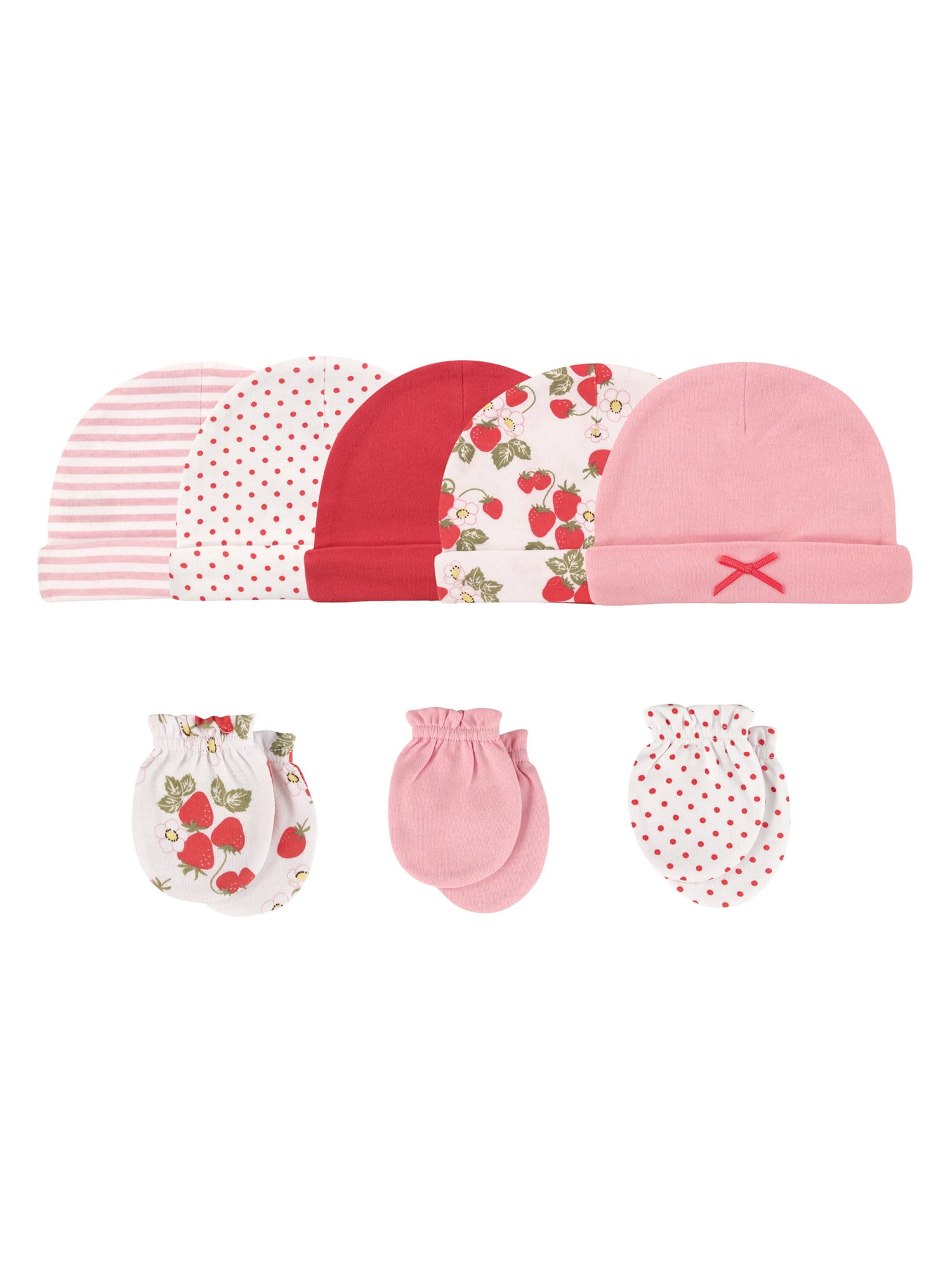 baby caps and mittens