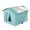 Light blue, variant on Qyaukm Outdoor Cat House, Waterproof & Warm Shelter for Garden, All-Weather Protection From Rain and Cold, Cozy Feline Nest.