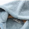 thumbnail image 3 of Cethrio Girls Fleece Jackets, Hooded Zip up Warm Long Sleeve Winter Outerwear Sky Blue Size 9-10T, 3 of 6