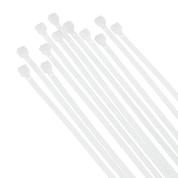 Uxcell 100PCS Cable Zip Ties 12 Inch, Self-Locking Nylon Wire Ties Heavy Duty with 40 LBS Tensile Strength White