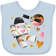 thumbnail image 3 of Inktastic Astronaut Valentine Outer Space Hearts Boys or Girls Baby Bib, 3 of 4