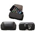 thumbnail image 5 of Leather Case Belt Clip for Kyocera DuraXV Extreme -- Holster Cover Pouch Carry Protective Black compatible with Kyocera DuraXV Extreme Flip Phone, 5 of 6