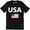 Black, variant on United State Of America Patriotic American Flag Political Men's T-Shirt