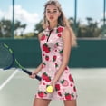 thumbnail image 2 of Yuyamidu Strawberry Daisy Womens Golf Dress with Shorts Pockets Butterfly Sleeveless Tennis Dress for Women A Line Golf Athletic Workout Exercise Dresses with 2 Pockets,Size XL, 2 of 7