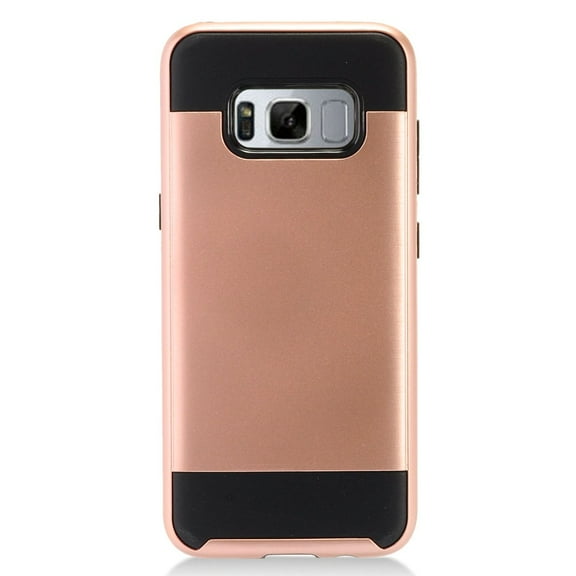 GSA Metallic Case For Samsung Galaxy S8 - Rose Gold/Black
