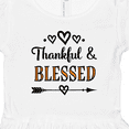 thumbnail image 4 of Inktastic Thanksgiving Greeting Thankful Blessed Girls Toddler Dress, 4 of 5