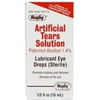 Rugby Artificial Tears Solution Sterile Lubricant Eye Drops, 15 mL