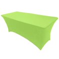 thumbnail image 1 of VIWING Lime 8 ft Spandex Fitted Stretch Tablecloth Table Cover, 1 of 4