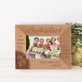 thumbnail image 1 of Best Bridesmaid True Friends Are Never Apart Maybe In Distance But Never In Heart Personalized Wooden Frame-5" x 3 1/2" Brown Horizontal, 1 of 1