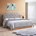 thumbnail image 6 of Home 2 Office Jane King Size Fabric Headboard with Button Tufted in Gray, 6 of 7