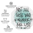 thumbnail image 4 of Kll Octagon Drink Coasters Set Of 4,Pu Leather Absorbent Coasters Set Decorative Coffee Cup Coasters Housewarming Gift For Home Decor-Not All Who Wander Are Lost1, 4 of 9