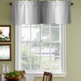 thumbnail image 5 of 2 Panels Gray White Ombre Valance for Windows, Abstract Art Modern Grey Gradient Light Filtering Kitchen Curtains, Rod Pocket Window Treatment Curtain Valances for Living Room Bedroom, 42"x12", 5 of 9