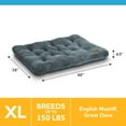 thumbnail image 3 of Vibrant Life Extra Large Dog Bed, Plush Pillow Bed for Large Dogs, Extra Large, 38" x 48", Grey, 3 of 5