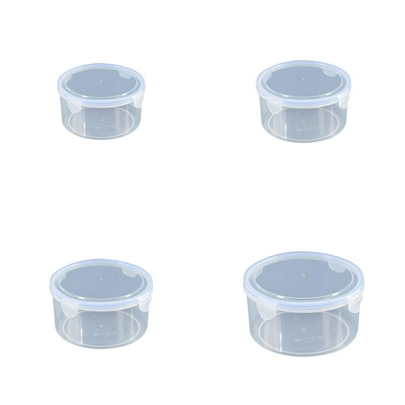 COURAGEDG Stackable Transparent Thickened Refrigerator Storage Microwave Food Sealed Commercial Fresh Keeping Dressing Containers with Lids Airtight Food Storage Containers for Pantry