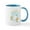 White/Blue Inside, variant on CafePress - Spring Flowers Mugs - 11 oz Ceramic Mug - Novelty Coffee Tea Cup