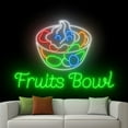 thumbnail image 2 of Handmadetneonsign Fruits Bowl Neon Sign, Fruits Salad Neon Light Wall Art Decor, Salad Bowl Wall Decor, 2 of 5