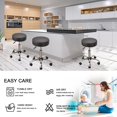 thumbnail image 6 of Stool Covers Round Set of 2, Waterproof PU Bar Stool Seat Covers 12-15 Inch with Elastic Bands,Bar Stool Chair Covers Washable Stool Cushion Slipcover, 6 of 8