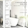 thumbnail image 3 of 13-inch Wide Storage Cabinet with 2 Cabinets and 2 Shelves for Bathroom Supplies, 3 of 6