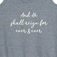 thumbnail image 3 of Instant Message - And He Shall Reign - Women's Racerback Tank Top, 3 of 6