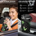 thumbnail image 5 of 30 Oz Tumbler Cactus Black Green Tumbler with Lid and Straw, Birthday Gift Cup for Friend Women Men Coffee Travel Mug Thanksgiving Day Halloween Christmas Gift Water Bottle, 5 of 7