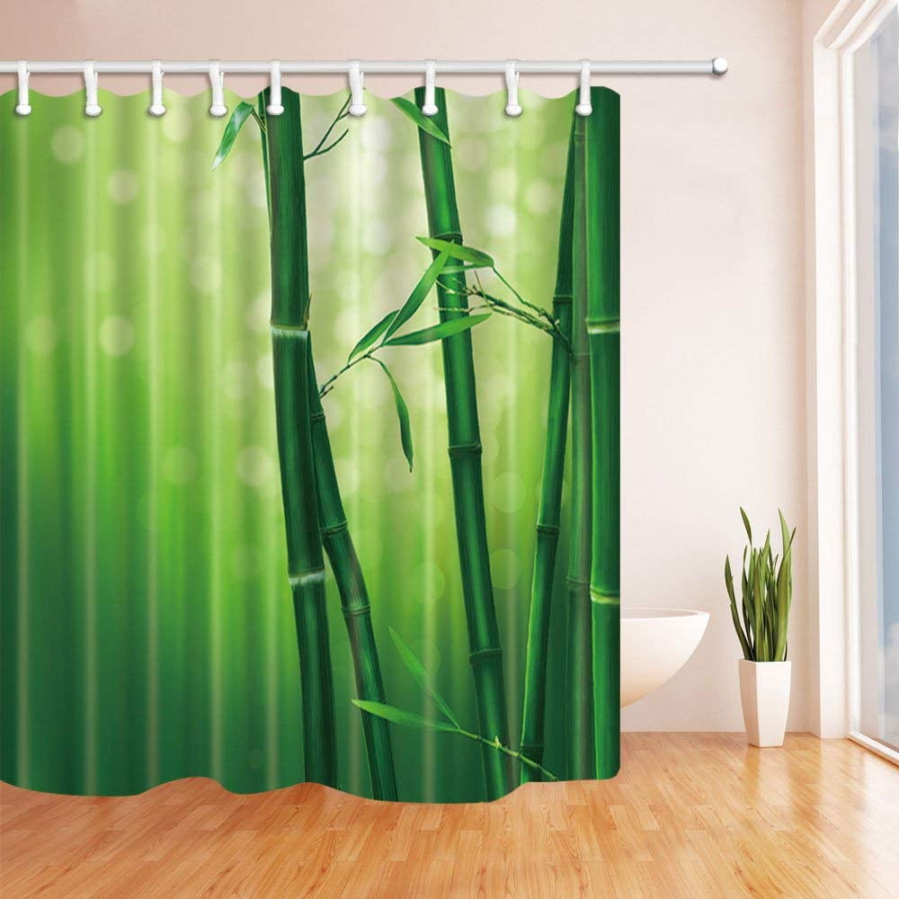 FRESH FOREST  FABRIC SHOWER CURTAIN 