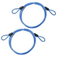 thumbnail image 1 of Cable de Seguridad Uxcell con Asas [2Pcs] - 3.28ft / 39.4 Pulgadas Cable de Seguridad para Candado de Equipaje de Acero Inoxidable para Bicicletas y Equipaje - [Azul], 1 of 6