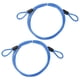 thumbnail image 1 of Cable de Seguridad Uxcell con Asas [2Pcs] - 3.28ft / 39.4 Pulgadas Cable de Seguridad para Candado de Equipaje de Acero Inoxidable para Bicicletas y Equipaje - [Azul], 1 of 6