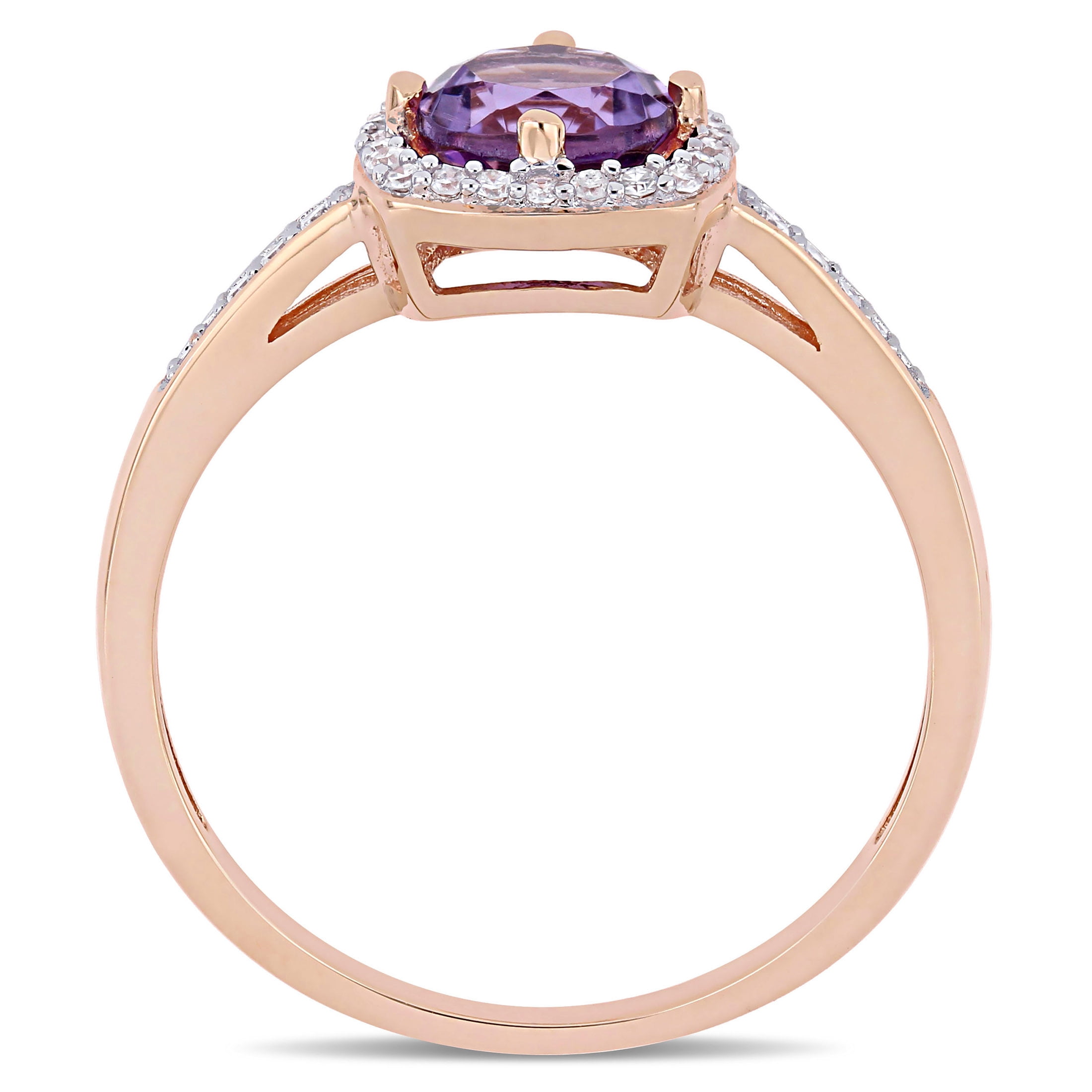 Everly Women's Amethyst 10k Rose Gold Ring