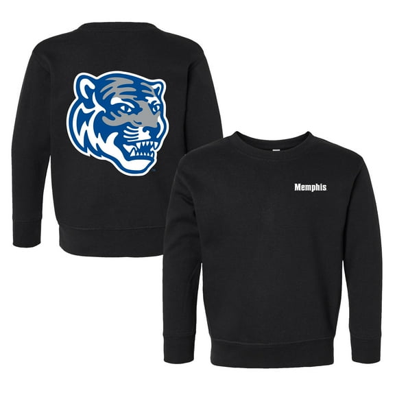 Toddler Chad & Jake Black Memphis Tigers Logo Pullover Sweatshirt