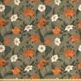 thumbnail image 1 of Vintage Upholstery Fabric by the Yard, Repetitive Nostalgic Summer Flora Pattern with Flowers Illustration, Decorative Fabric for DIY and Home Accents, Sepia Multicolor by Ambesonne, 1 of 4